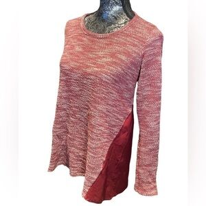 Lucky Brand & Co. - Women’s Light Weight Long Sleeve Sweater with Chiffon Back